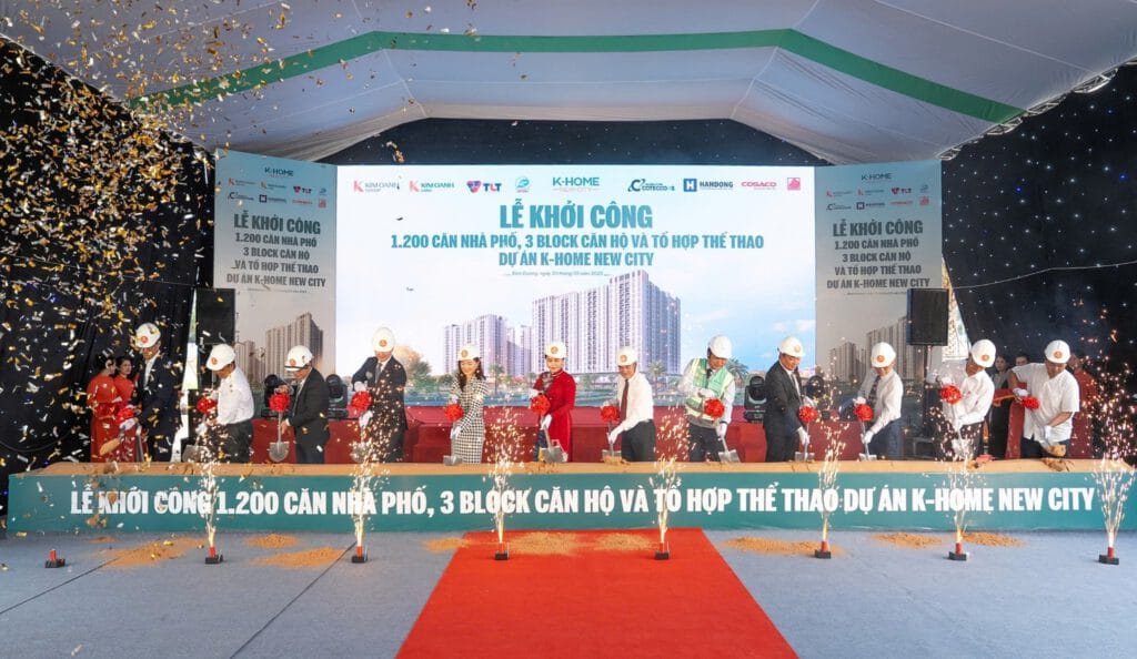 Kim Oanh Land tiếp tục khởi công 1.200 căn nhà phố, 3 block căn hộ và tổ hợp thể thao K-Home New City