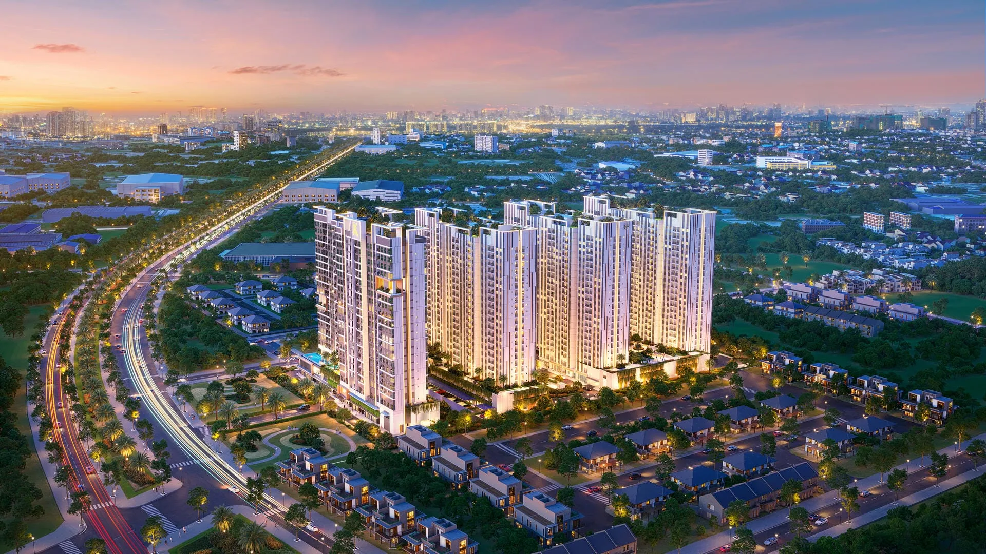 Phối cảnh dự án NOXH K-Home CityView Đồng Nai