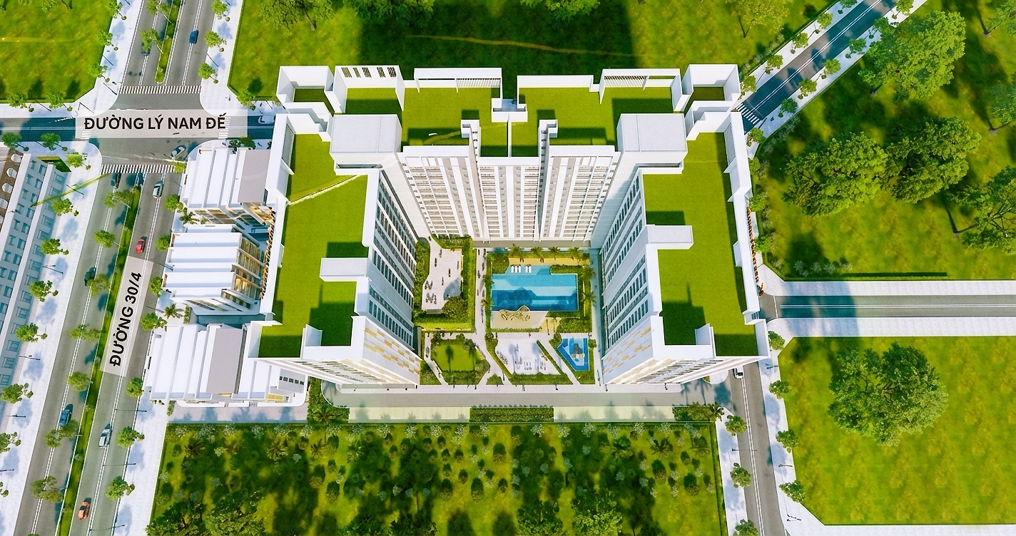 Phối cảnh mặt bằng tổng thể dự án K-home Midtown