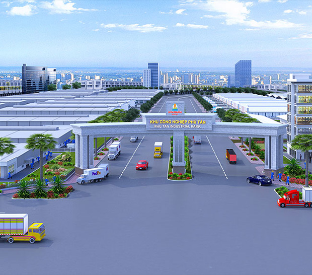phối cảnh dự án Khu công nghiệp Phú Tân