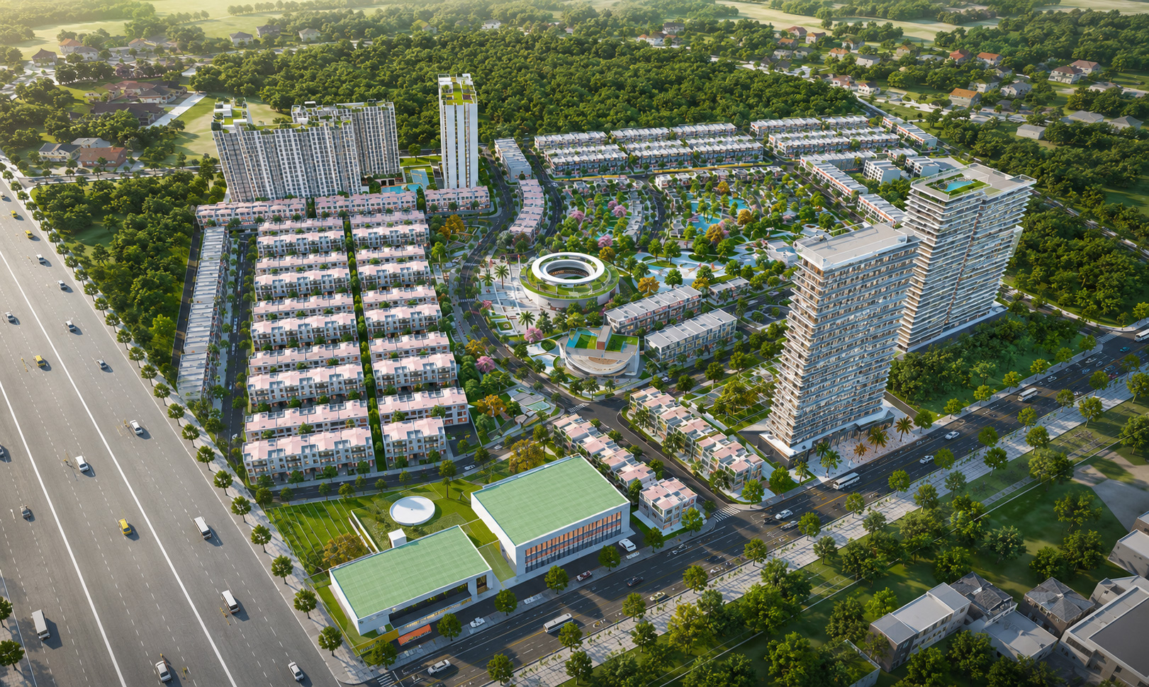 Vị trí dự án K-Home Midtown Trảng Bom